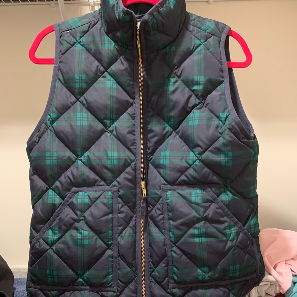 JCrew Plaid Vest